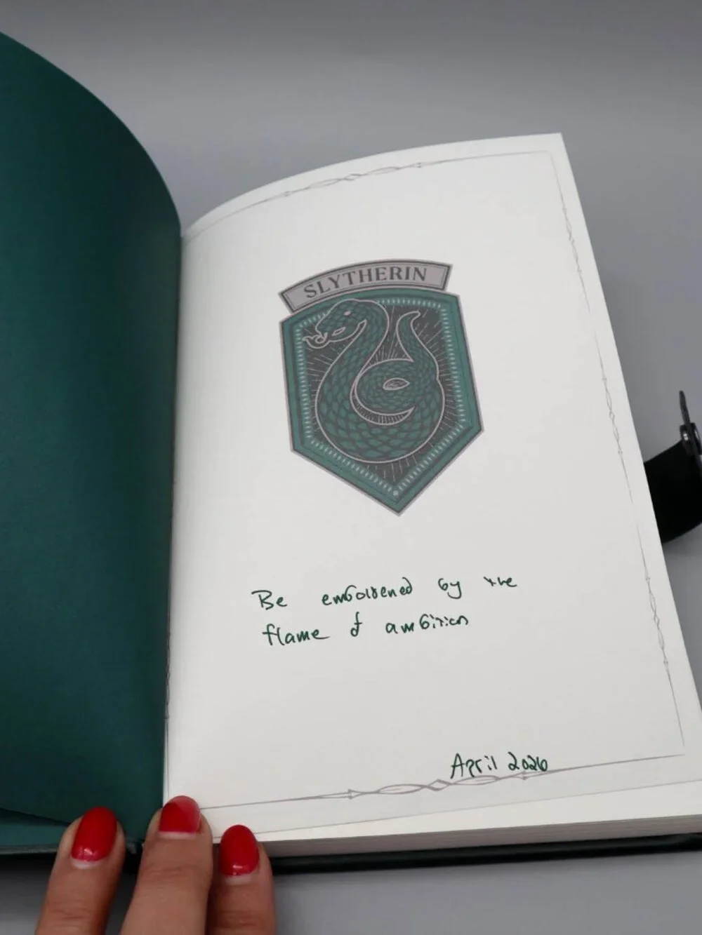Harry Potter Slytherin Journal Diary Faux Leather Universal Wizarding World